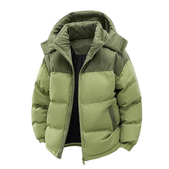 R&B | Winter Steppjacke mit Kapuze - Modische Outdoorjacke für Kalte Tage