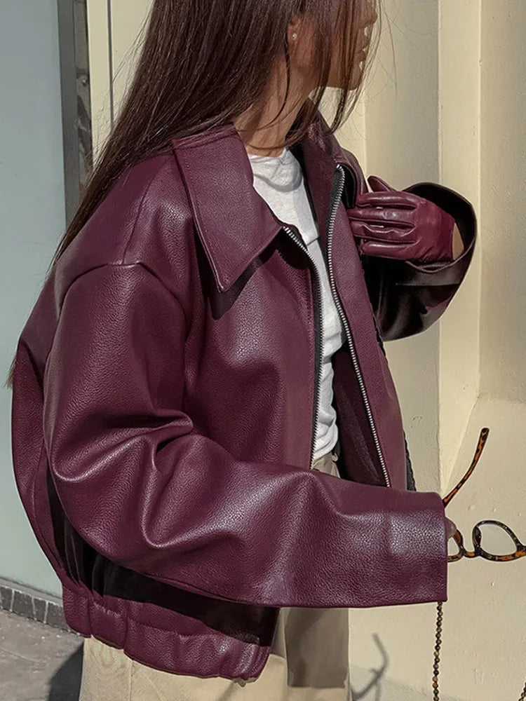 R&B | Street Lederjacke Herbst Chic