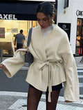 R&B | Fleece-Jacke Mit Gürtel