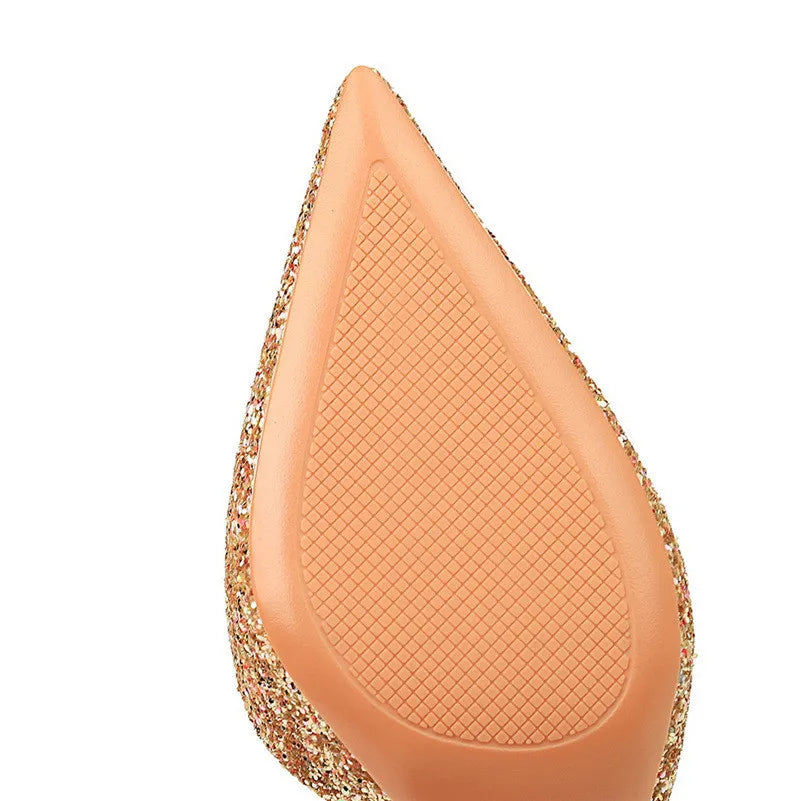 R&B | Glitzernder, Spitzer Stiletto Absatz