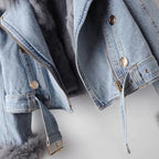 R&B | Damen Jeansjacke mit Paspeln