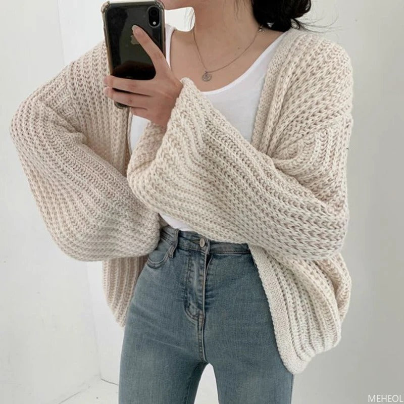R&B | Oversized Chunky Strickjacke