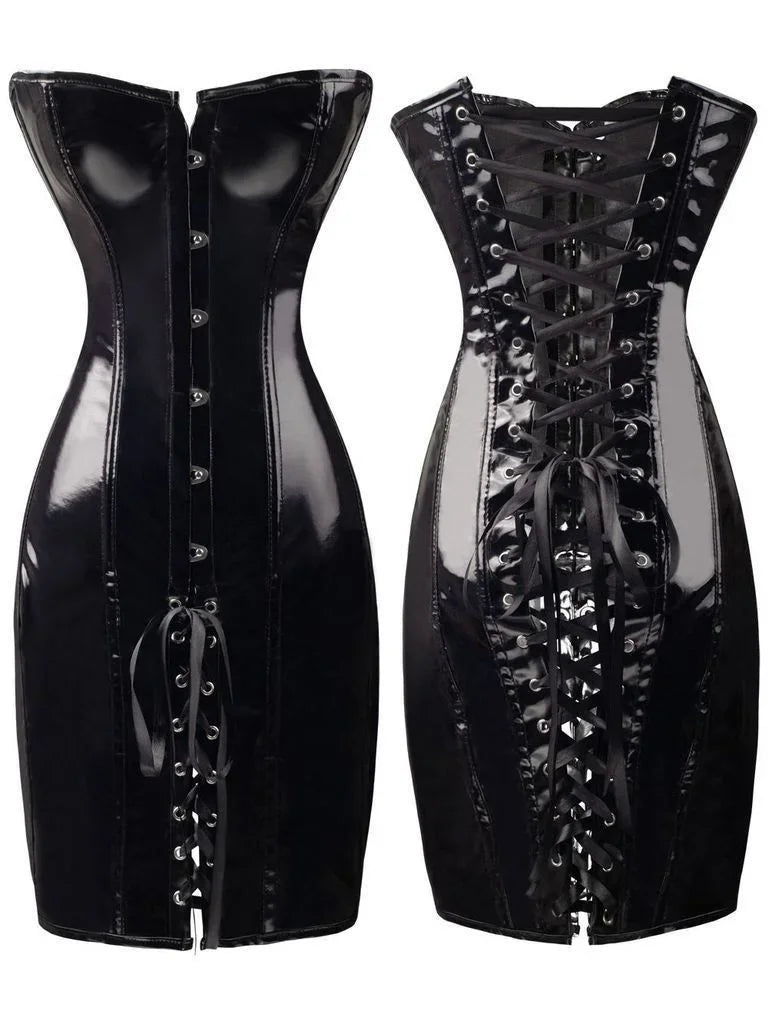 R&B | Latexgebundes Kleid Ohne Träger