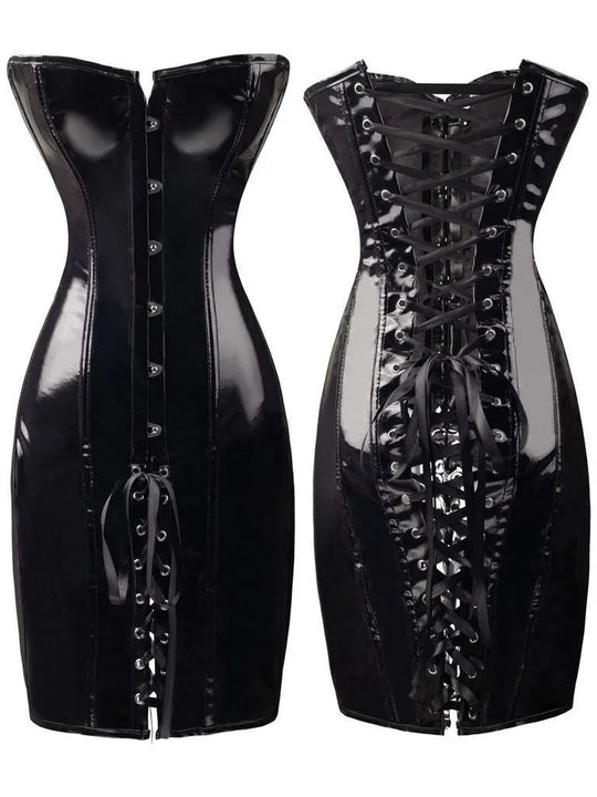 R&B | Latexgebundes Kleid Ohne Träger