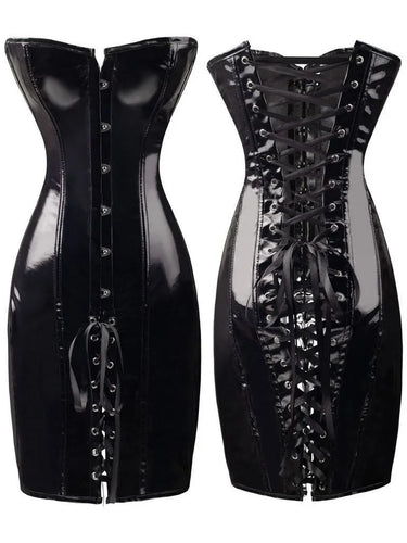 R&B | Latexgebundes Kleid Ohne Träger