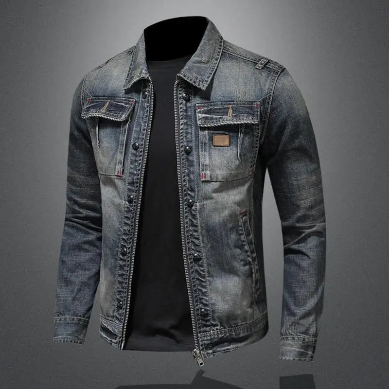 R&B | Lässige und stilvolle Herbst Vintage Jeansjacke für Herren