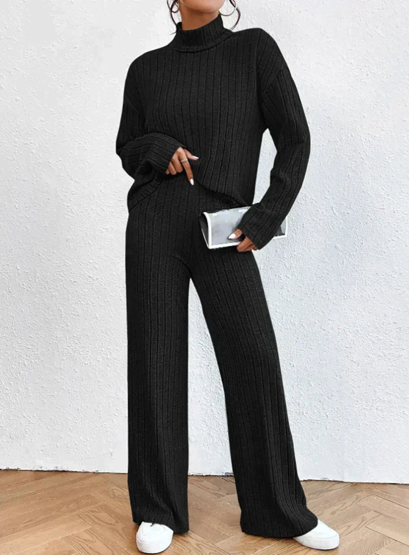 R&B | Strickhose und Rollkragenpullover Set