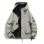 R&B Damen Windbreaker Jacke mit Kapuze und Stehkragen