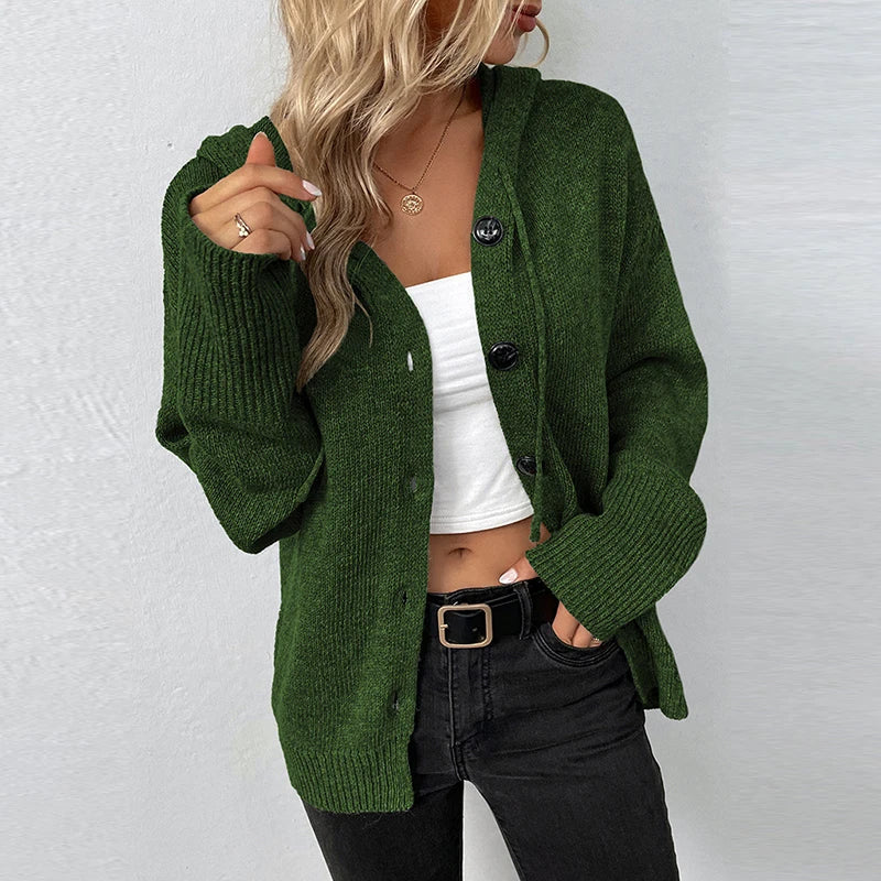 R&B | Strickjacke mit Kapuze