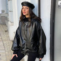 R&B | Weit Geschnittene Lederjacke für Motorrad