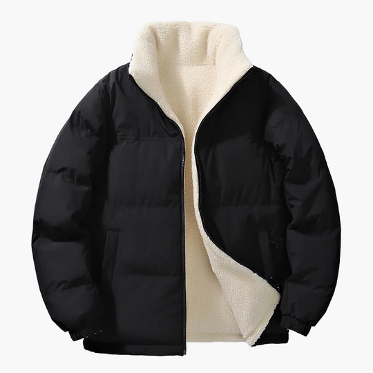 R&B | Winter-Steppjacke mit Fleece-Innenfutter - Urbane Freizeitjacke, Lockere Passform, Warm, Ideal für Alltag & Outdoor