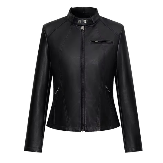Steppjacke Damen mit lässigem Schnitt aus Kunstleder