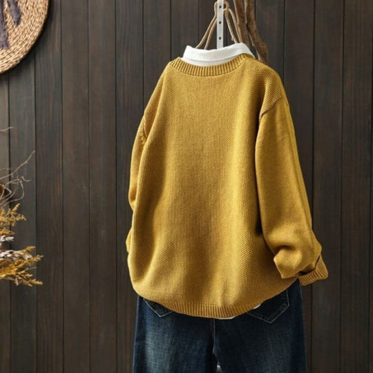 R&B | Cardigan Strick Knopfverschluss Oversized Fit Weich und Bequem