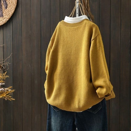 R&B | Cardigan Strick Knopfverschluss Oversized Fit Weich und Bequem