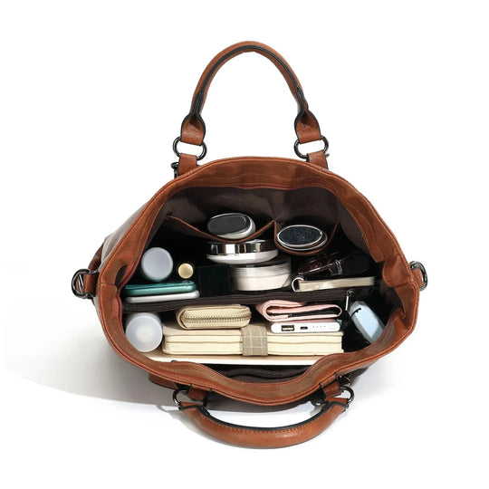 R&B | Vintage Tote Tasche für Frauen Große Kapazität Handtasche Designer Handtasche Vintage Umhängetasche Marken Handtasche