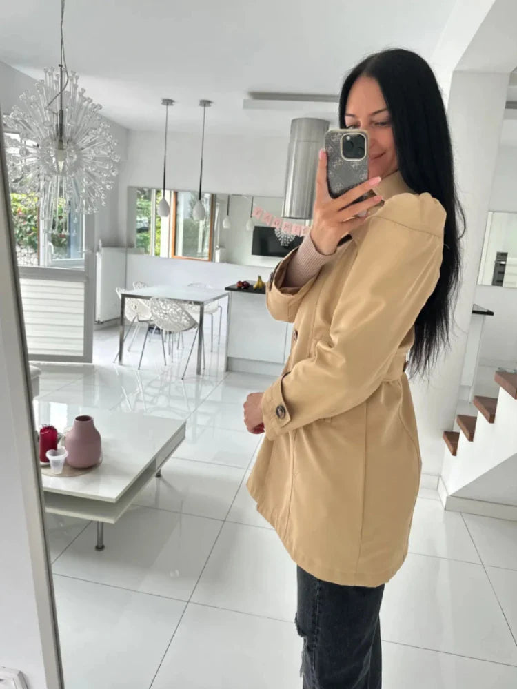 R&B | Lässiger Windbreaker Trenchcoat