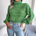 R&B | Chunky Strickpullover mit Hohem Kragen Warm und Komfortabel Lässiges Design