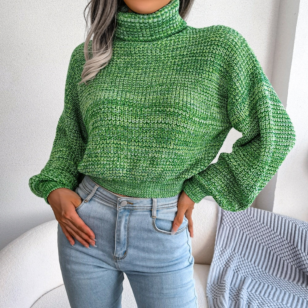 R&B | Chunky Strickpullover mit Hohem Kragen Warm und Komfortabel Lässiges Design