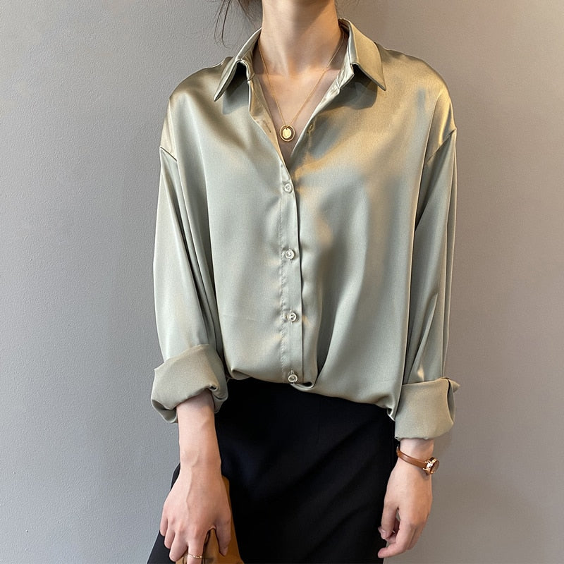 R&B | Damenbekleidung Seidenhemd Vintage Bluse
