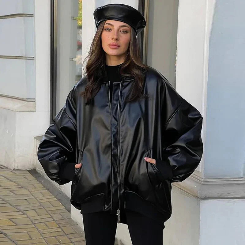 R&B | Lockerer Motor Lederjacke