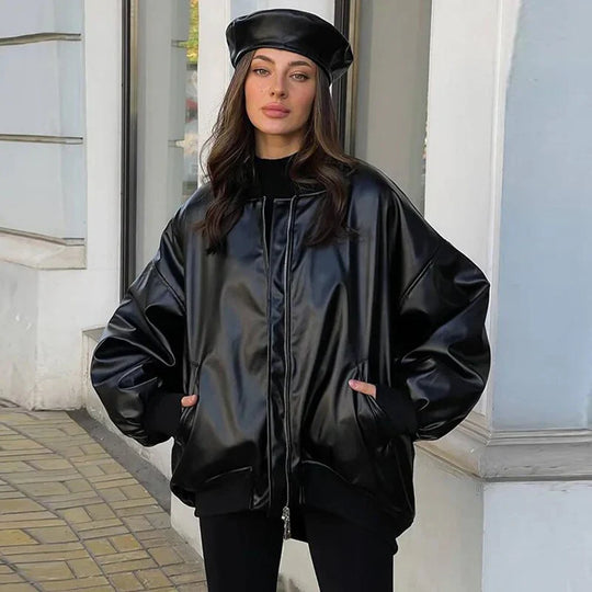 R&B | Lockerer Motor Lederjacke