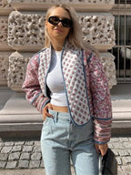 R&B | Damenjacke mit Blumenmuster