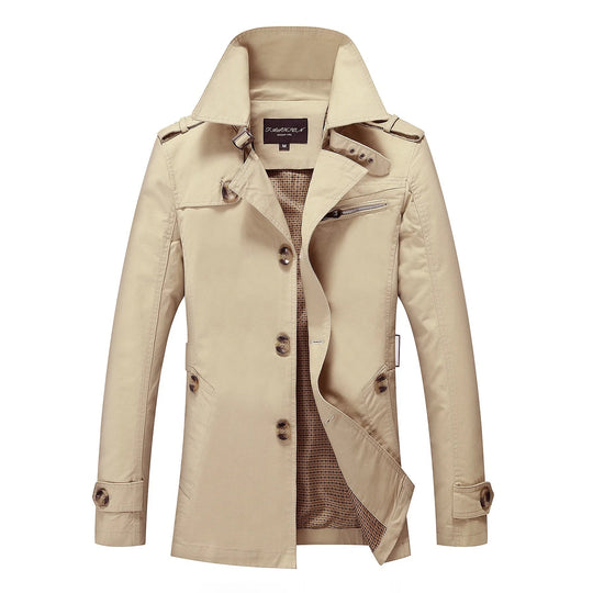 R&B - Stylischer langer Herbst-Trenchcoat für Herren