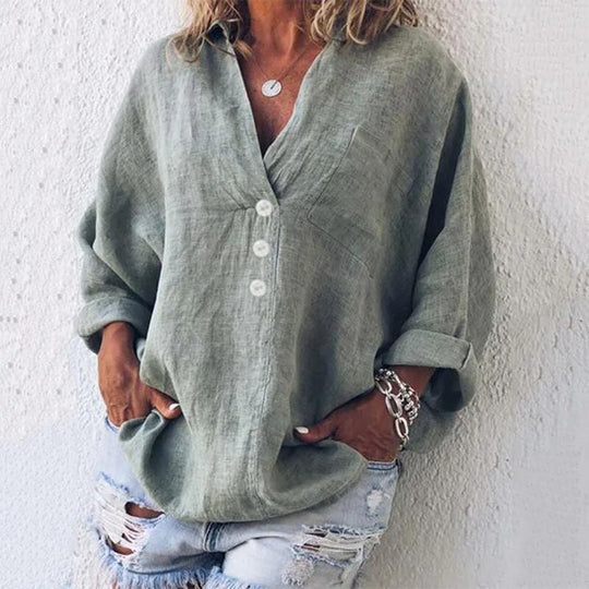 R&B | Sommerbluse Aus Leinen