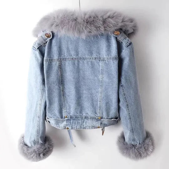 R&B | Modische Denim Jacke Damen