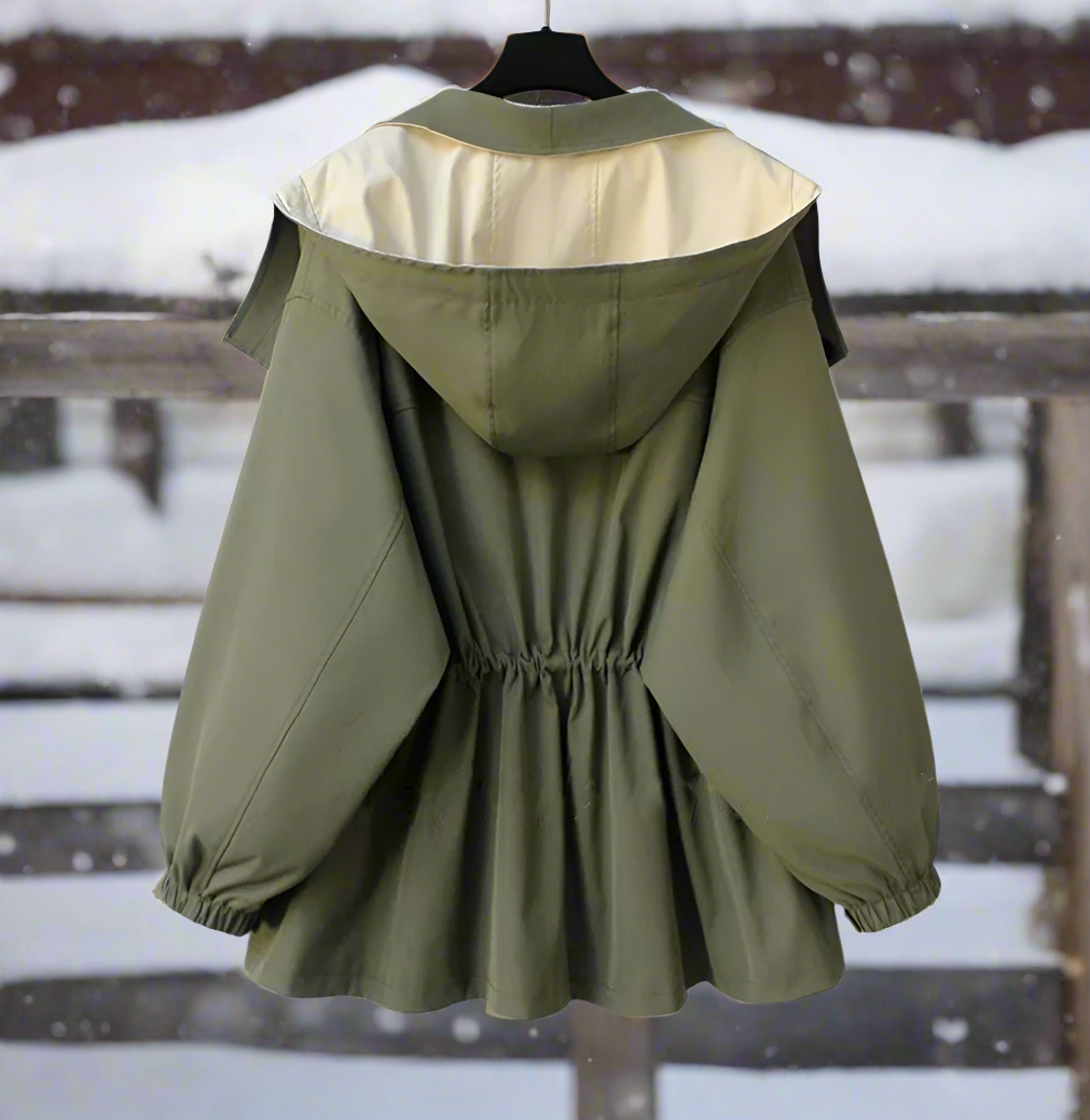 R&B | Baumwolljacke - Drapierte Kragen Lässige Passform Jacke
