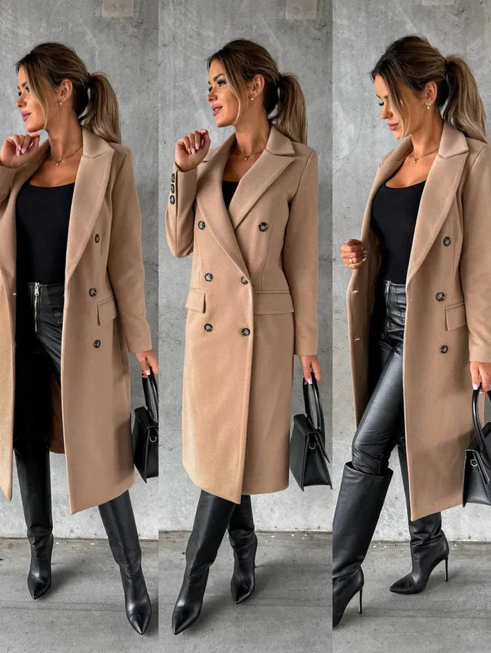Lange und elegante Winterjacke