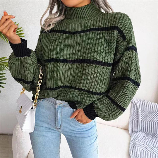 R&B | Moderner Couture Rollkragenpullover mit Feinstrick