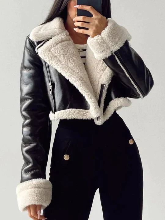 R&B | robuste fleecegefütterte kurze Jacke