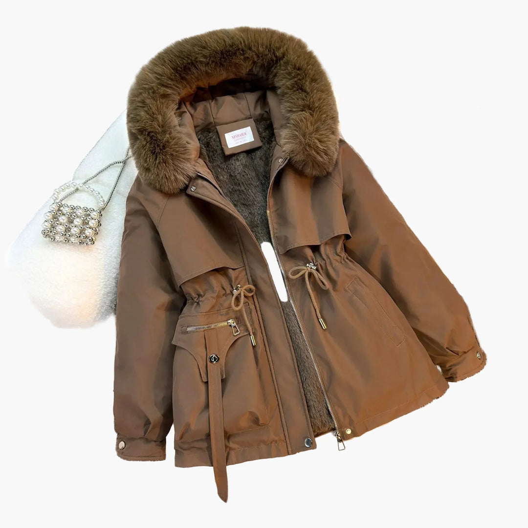R&B | Winterjacke mit Kapuze und Kunstpelzkragen - Modischer Parka für Kalte Tage