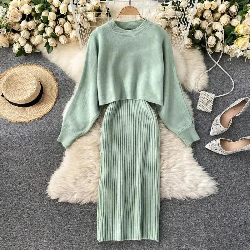 R&B | Strickkleid und Pullover Set für Damen
