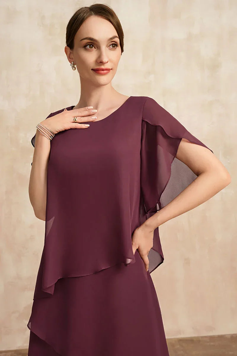 R&B | Plus Size Gestuftes Midi Kleid