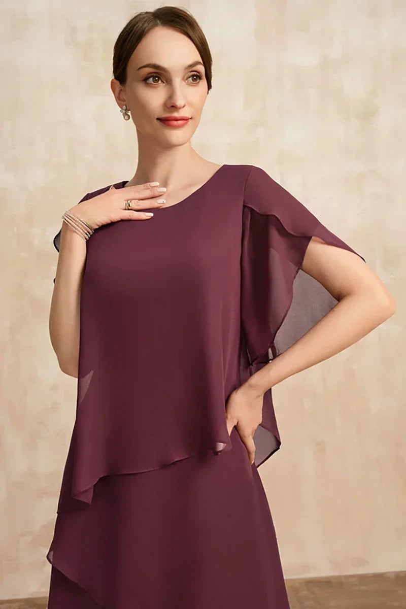R&B | Plus Size Gestuftes Midi Kleid