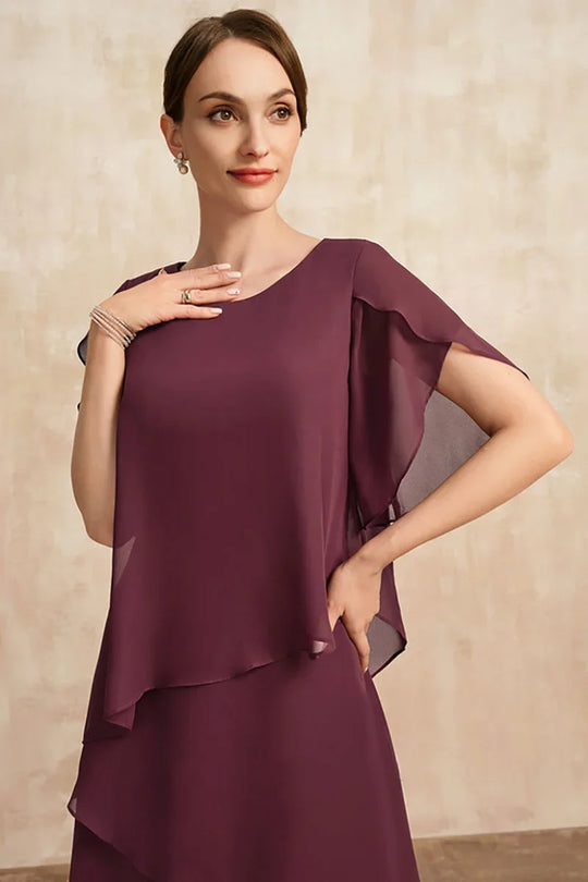R&B | Plus Size Gestuftes Midi Kleid