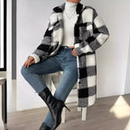 R&B | Karierter Mantel für Damen