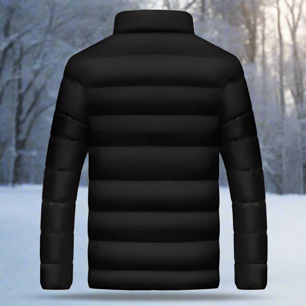 R&B | Pufferjacke Winddicht und Wasserabweisend Hoher Kragen Reißverschluss Gefüttert und Warm