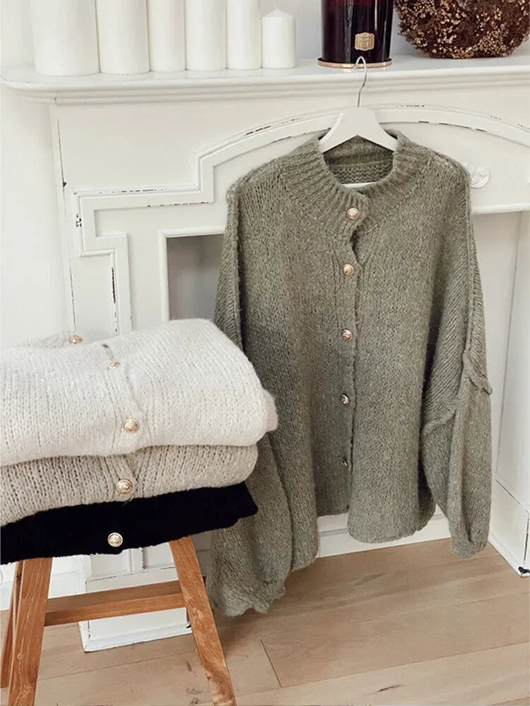 R&B | Stilvolle Oversized Wollcardigan für Damen