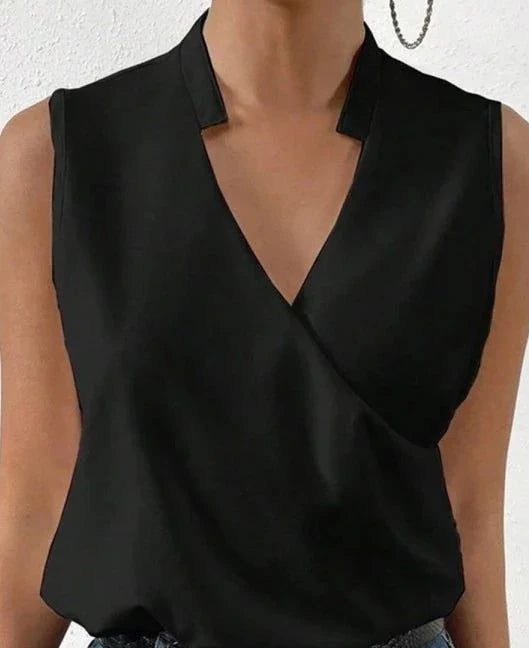 R&B | Elegantes Ärmelloses Einfarbiges Top