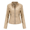 R&B | Damen Dicke jacke Modisch Motorradstil