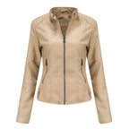 R&B | Damen Dicke jacke Modisch Motorradstil