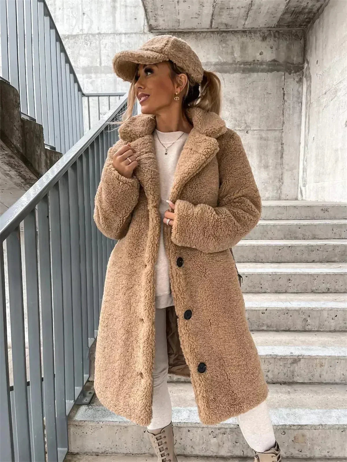 R&B | Damen-Strickjacke, lang & modisch