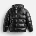R&B | Herren Pufferjacke - Mit Kapuze und durchgehendem Reißverschluss