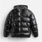 R&B | Herren Pufferjacke - Mit Kapuze und durchgehendem Reißverschluss