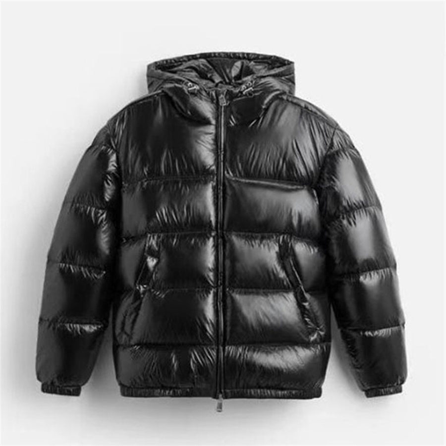 R&B | Herren Pufferjacke - Mit Kapuze und durchgehendem Reißverschluss