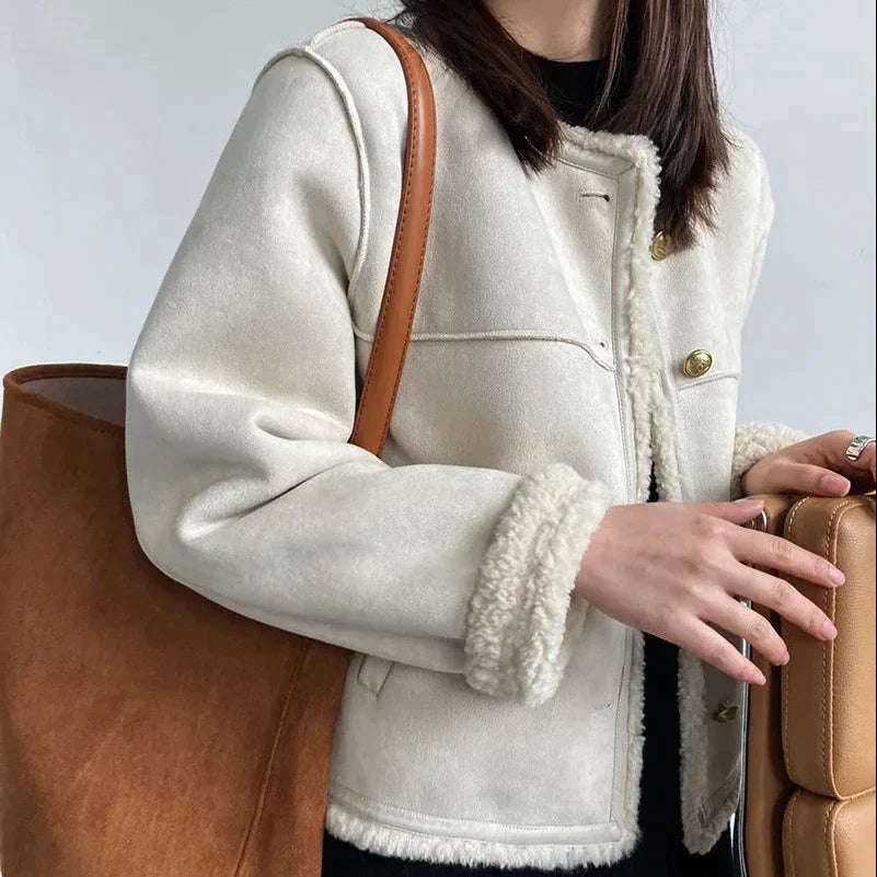 R&B | Wildleder Fleecejacke