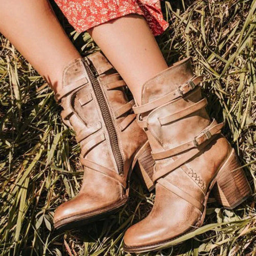 Damen Retro Stiefel